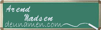 Arend Madsen Visitenkarte